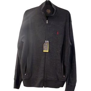 POLO RALPH LAUREN PERFORMANCE FULL ZIP JACKET DARK GRAY SIZE LARGE NEW WITH TAGS